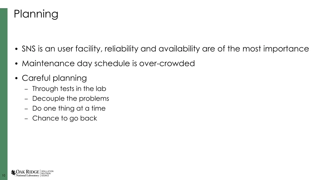 planning