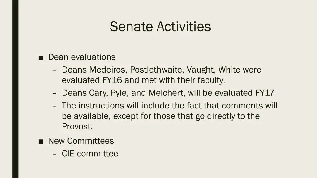 senate activities 1
