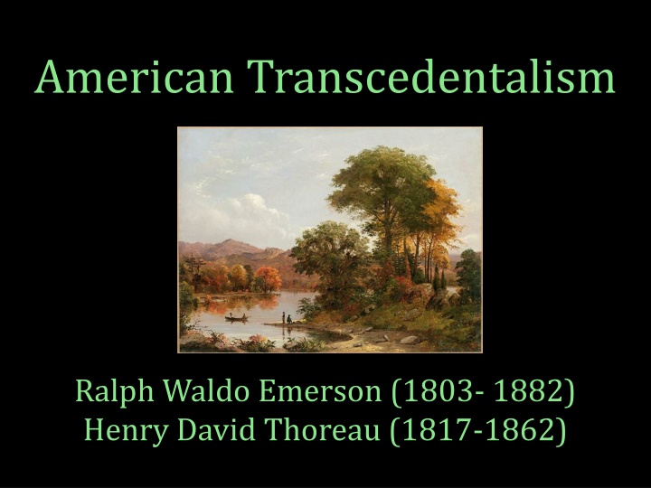 american transcedentalism