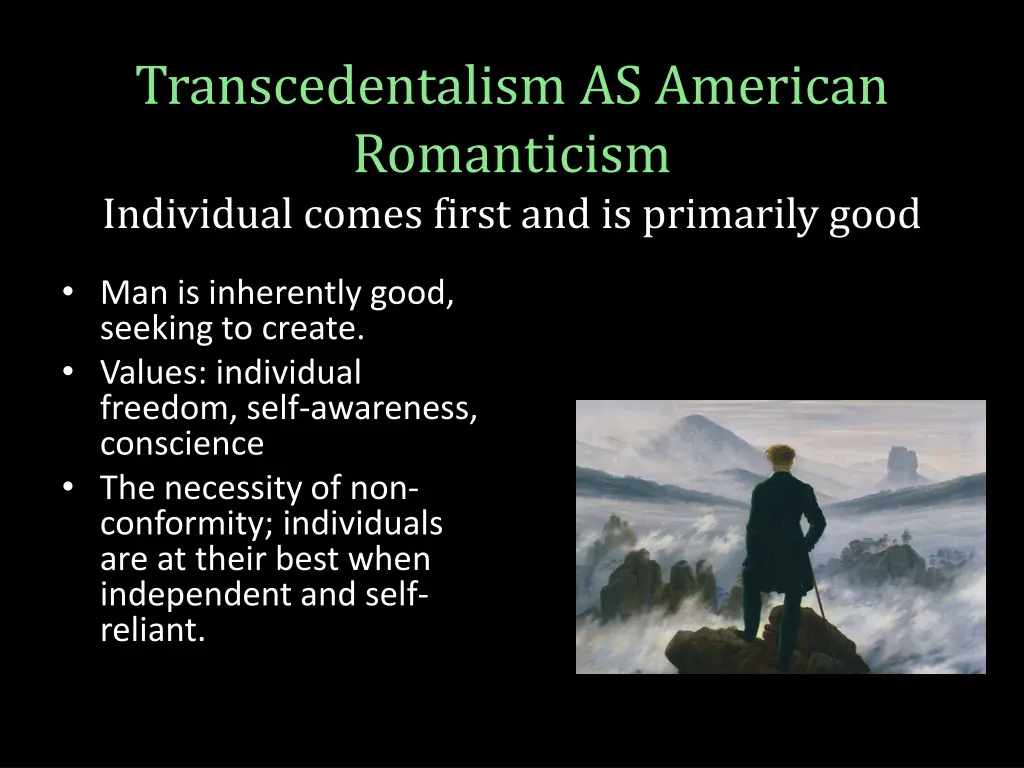transcedentalism as american romanticism 2
