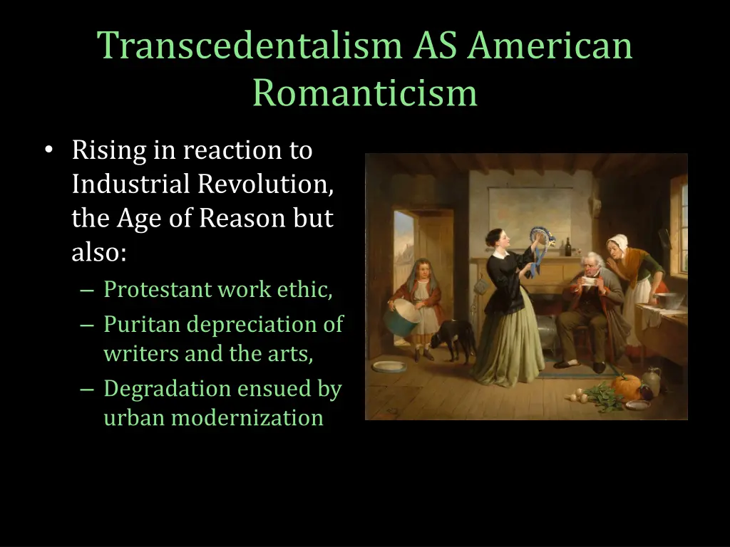 transcedentalism as american romanticism