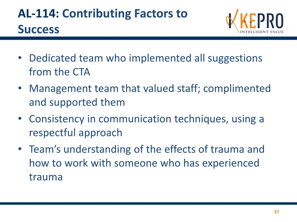 al 114 contributing factors to success