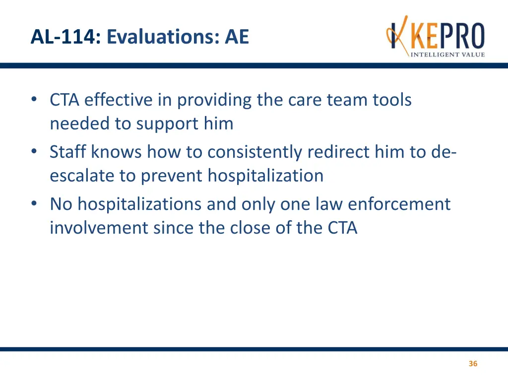 al 114 evaluations ae