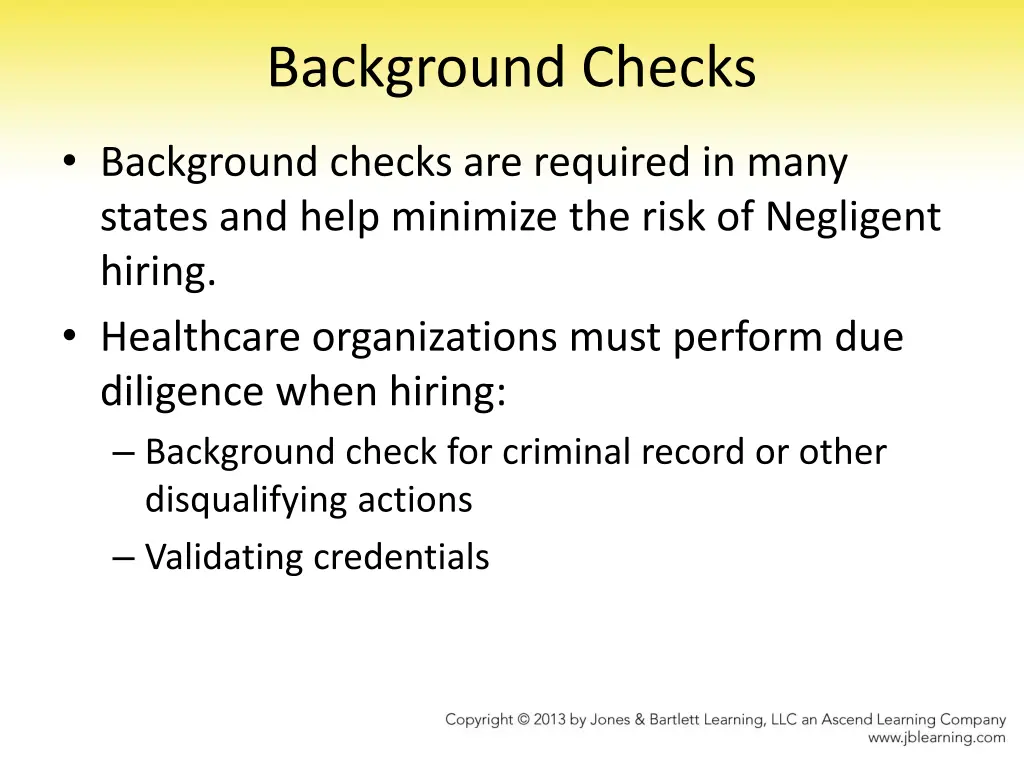 background checks