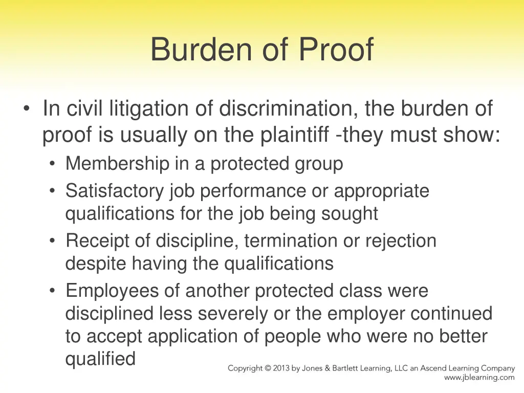 burden of proof