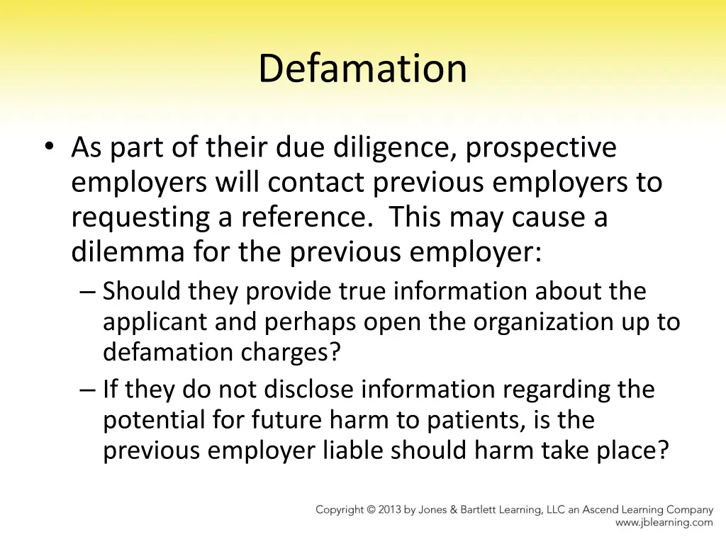 defamation