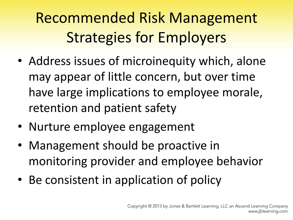recommended risk management strategies