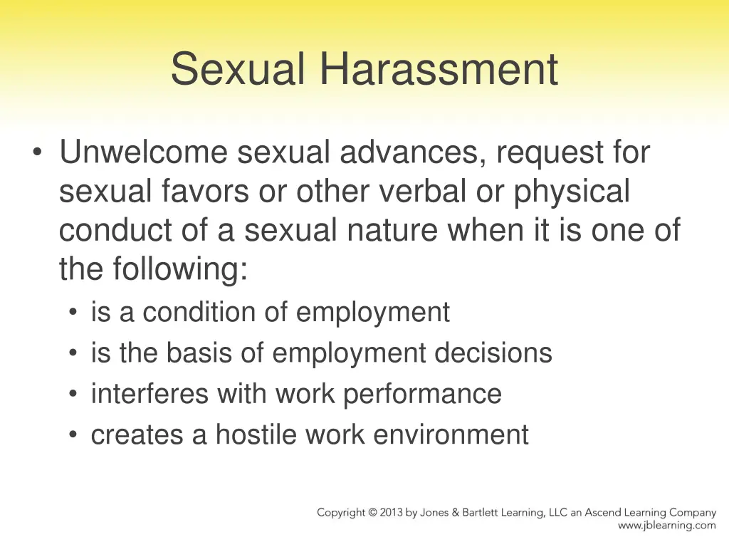sexual harassment
