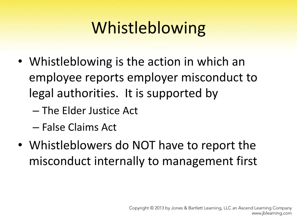 whistleblowing