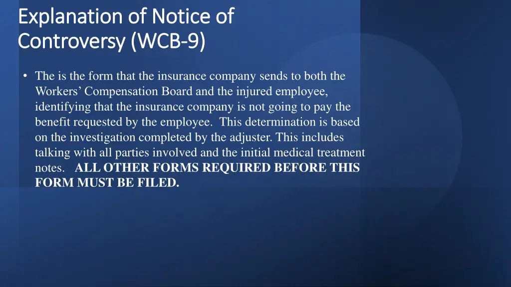 explanation of notice of explanation of notice