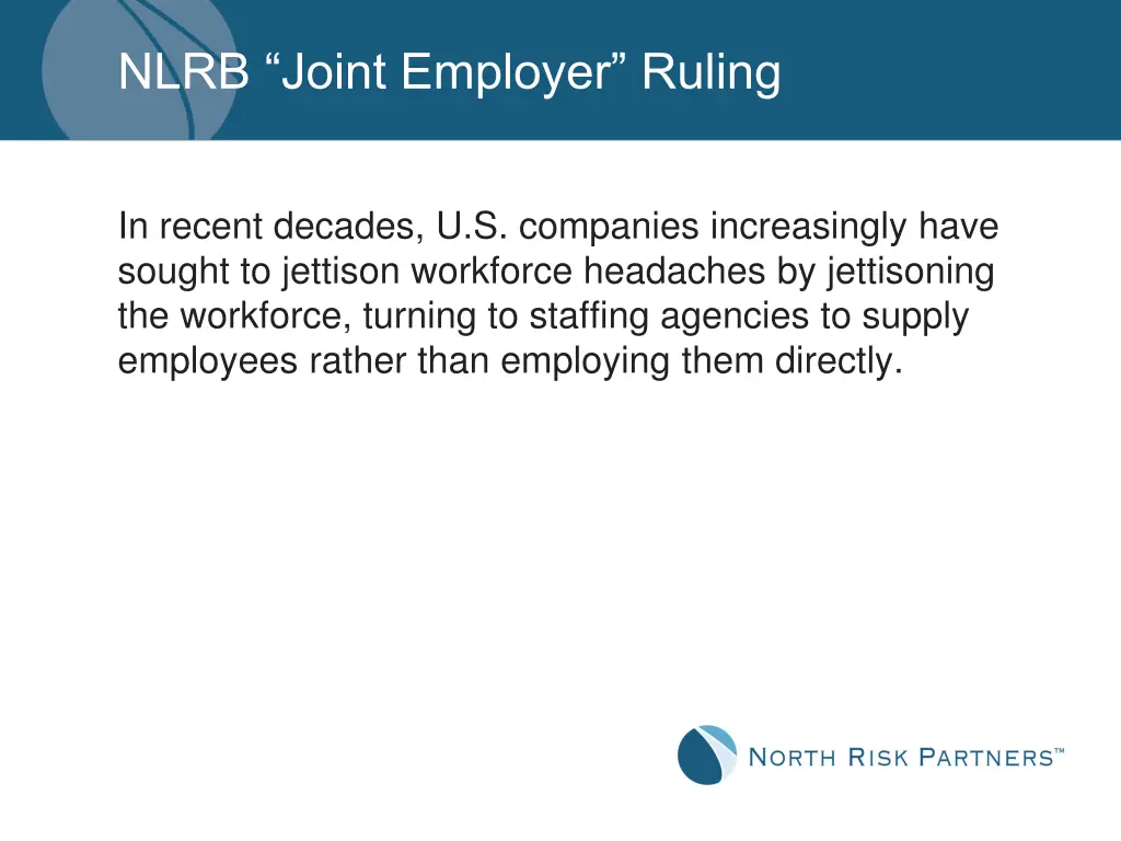 nlrb joint employer ruling 1