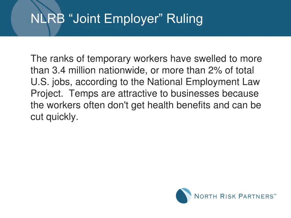 nlrb joint employer ruling 2