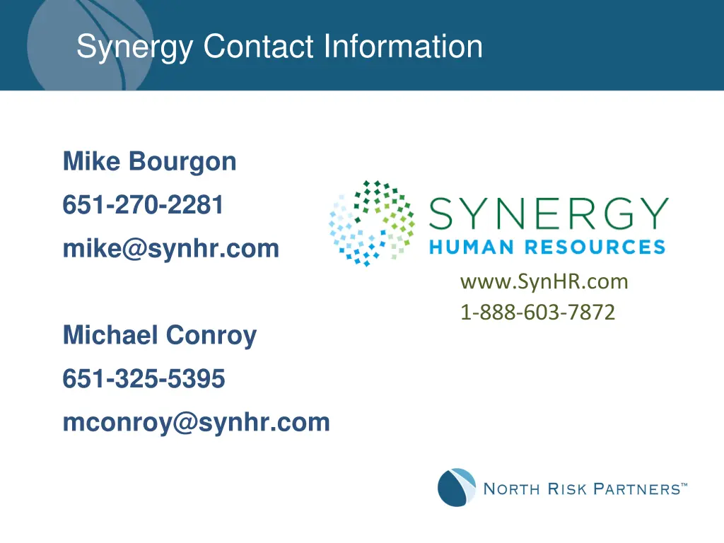 synergy contact information