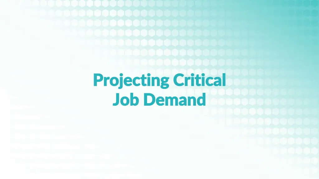 projecting critical projecting critical