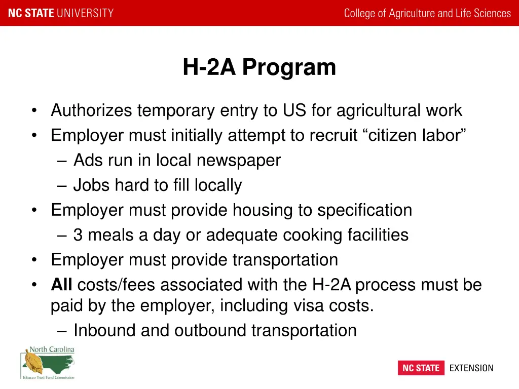 h 2a program