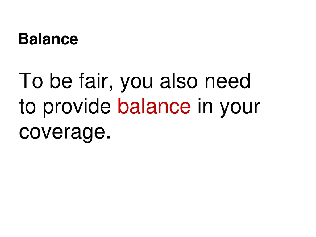 balance