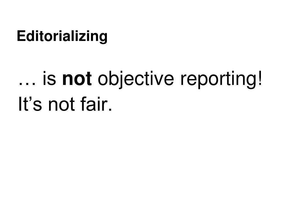 editorializing 1