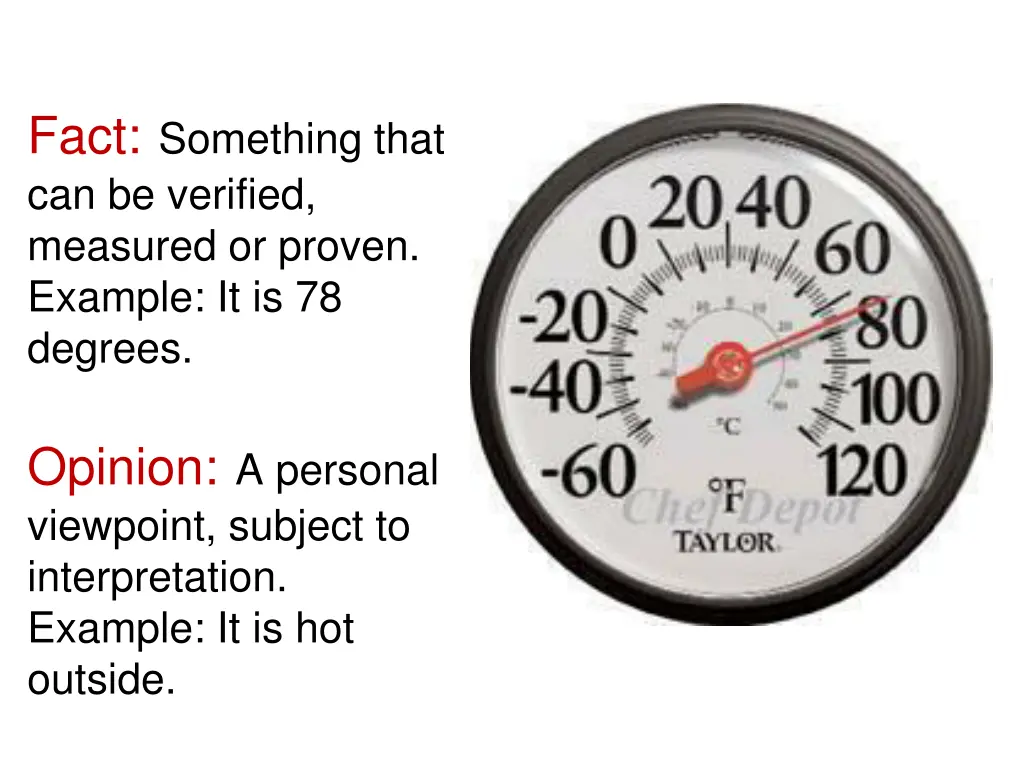 fact something that can be verified measured