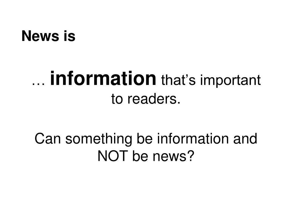 news is 2