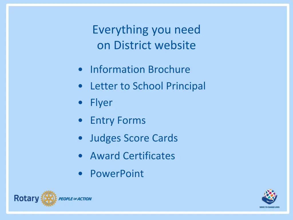 everything you need on district website