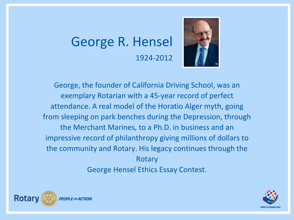 george r hensel 1