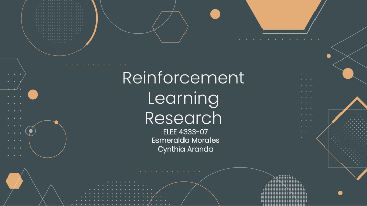 reinforcement learning research elee 4333 elee