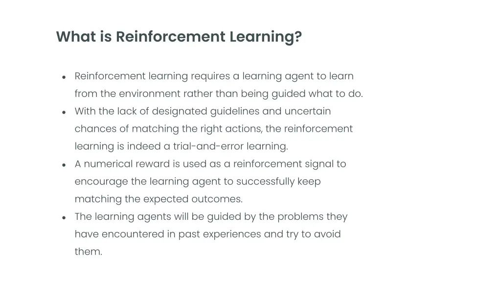 what is reinforcement learning