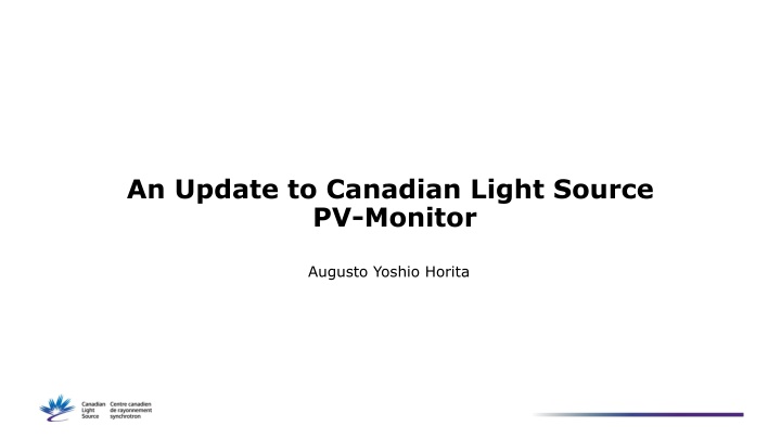 an update to canadian light source pv monitor