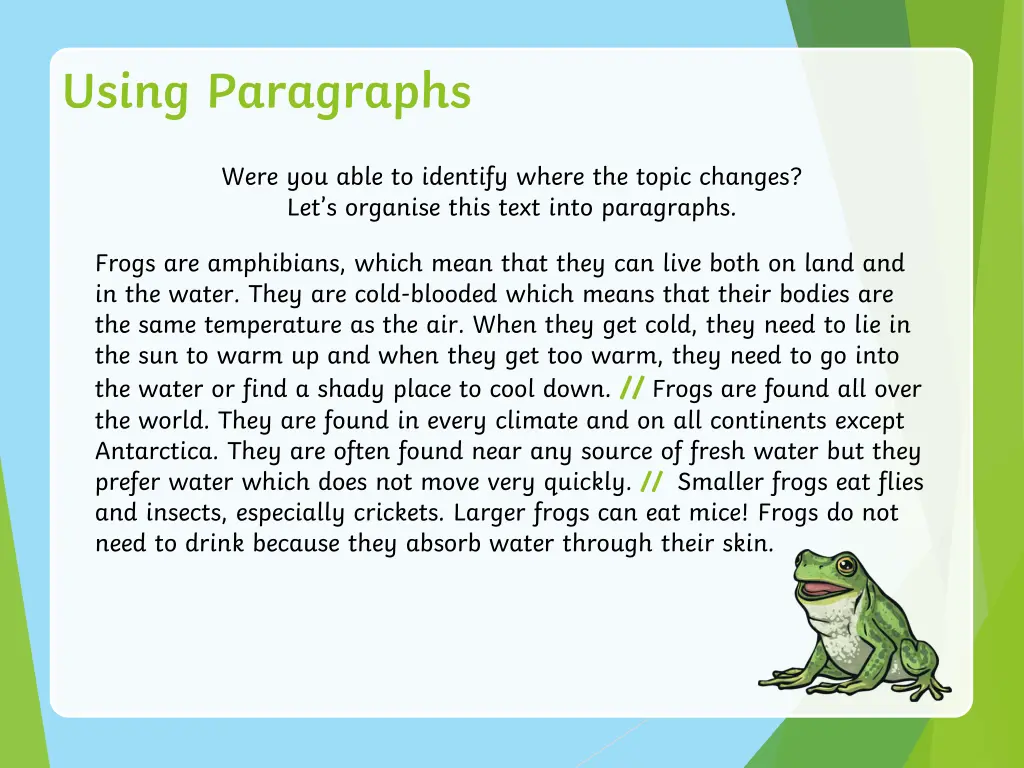 using paragraphs 1