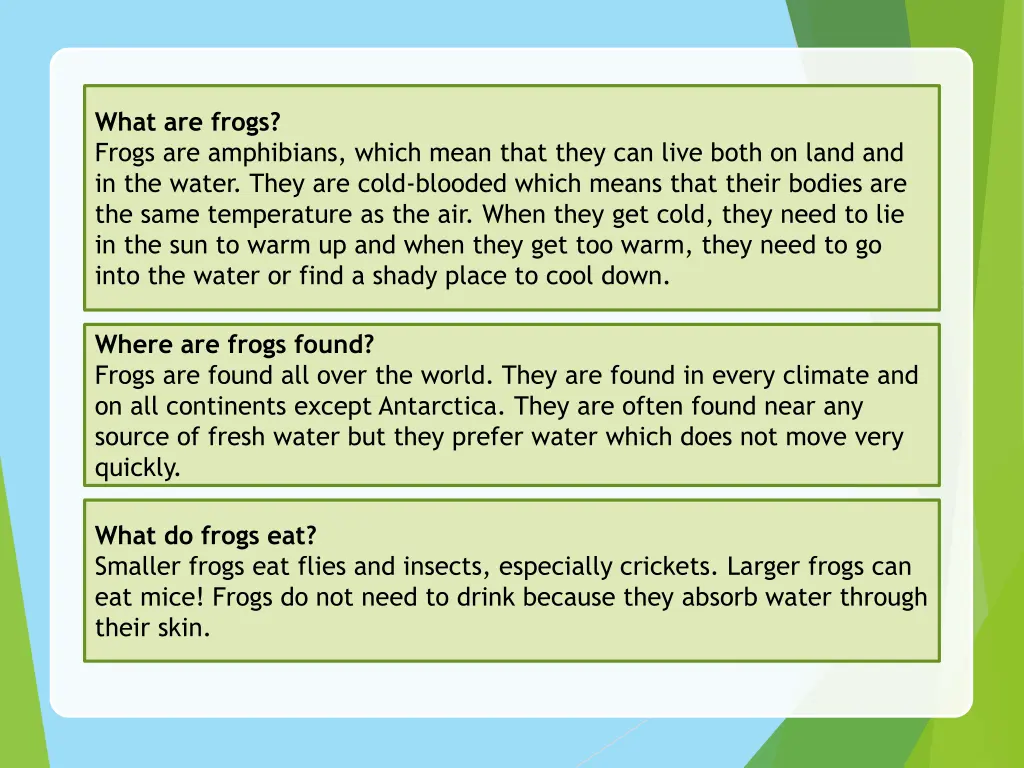 what are frogs frogs are amphibians which mean