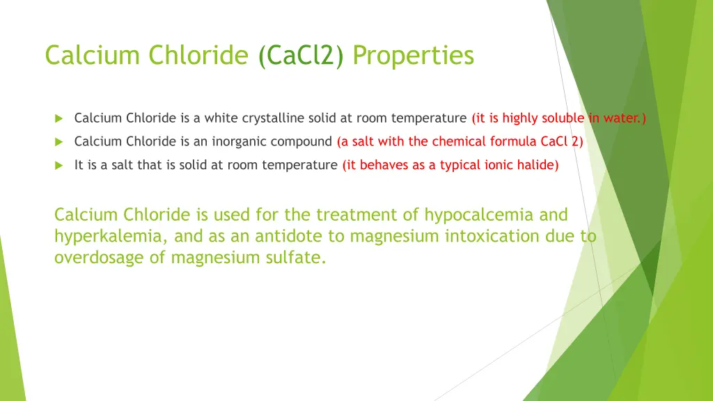 calcium chloride cacl2 properties