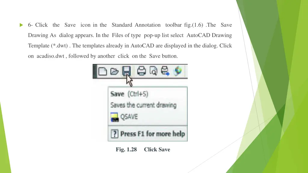 6 click the save icon in the standard annotation