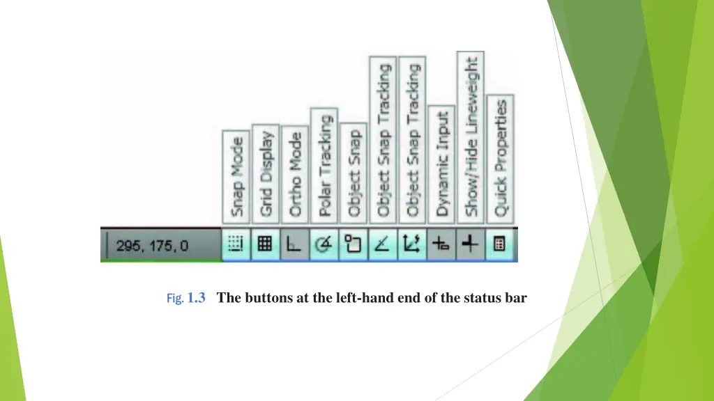 fig 1 3 the buttons at the left hand