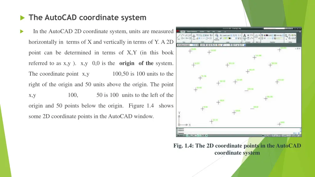 the autocad coordinate system