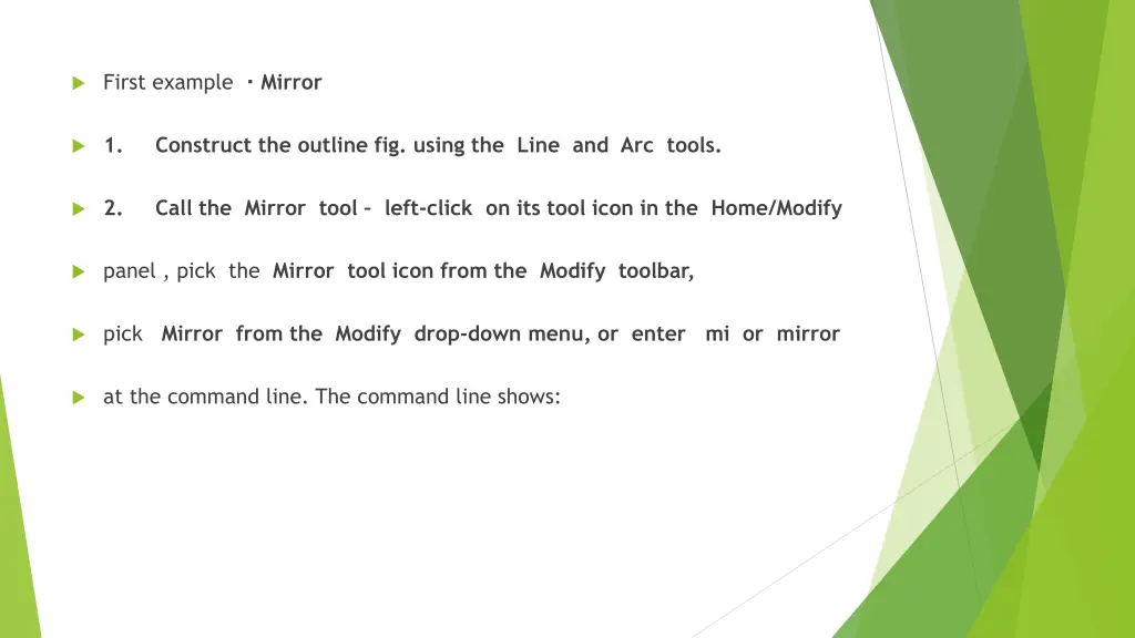 first example mirror