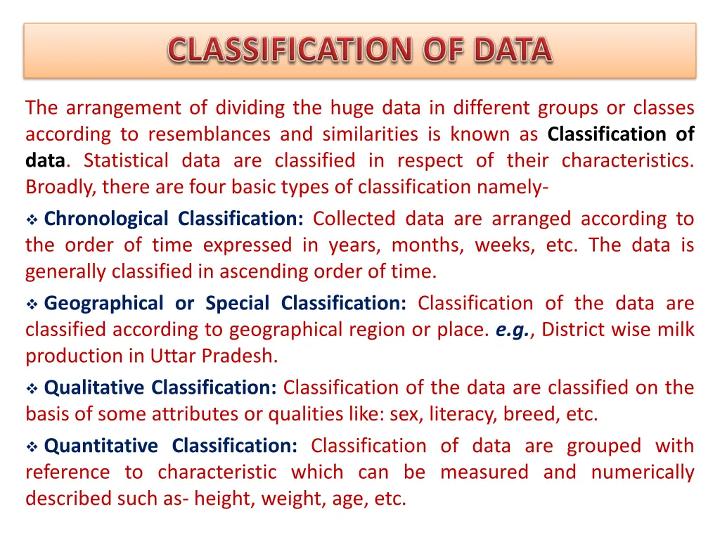 the arrangement of dividing the huge data