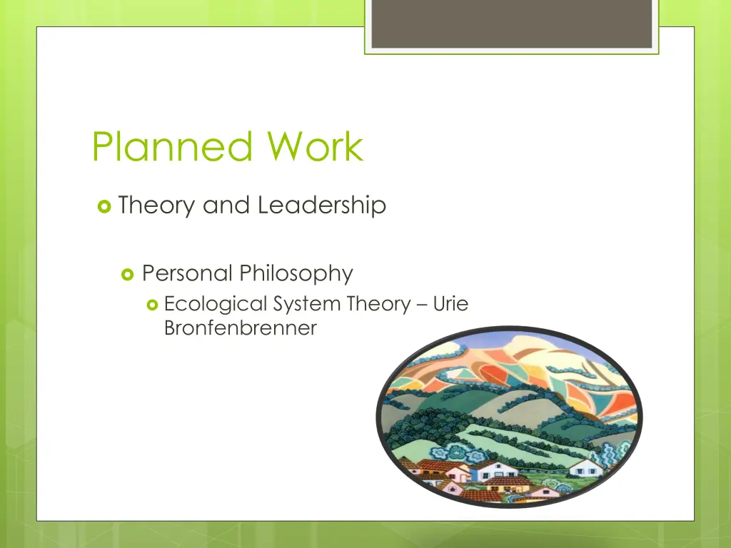 planned work 2