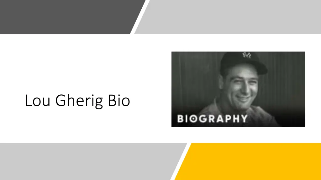 lou gherig bio