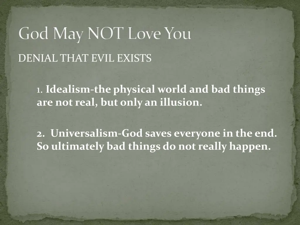 god may not love you 10