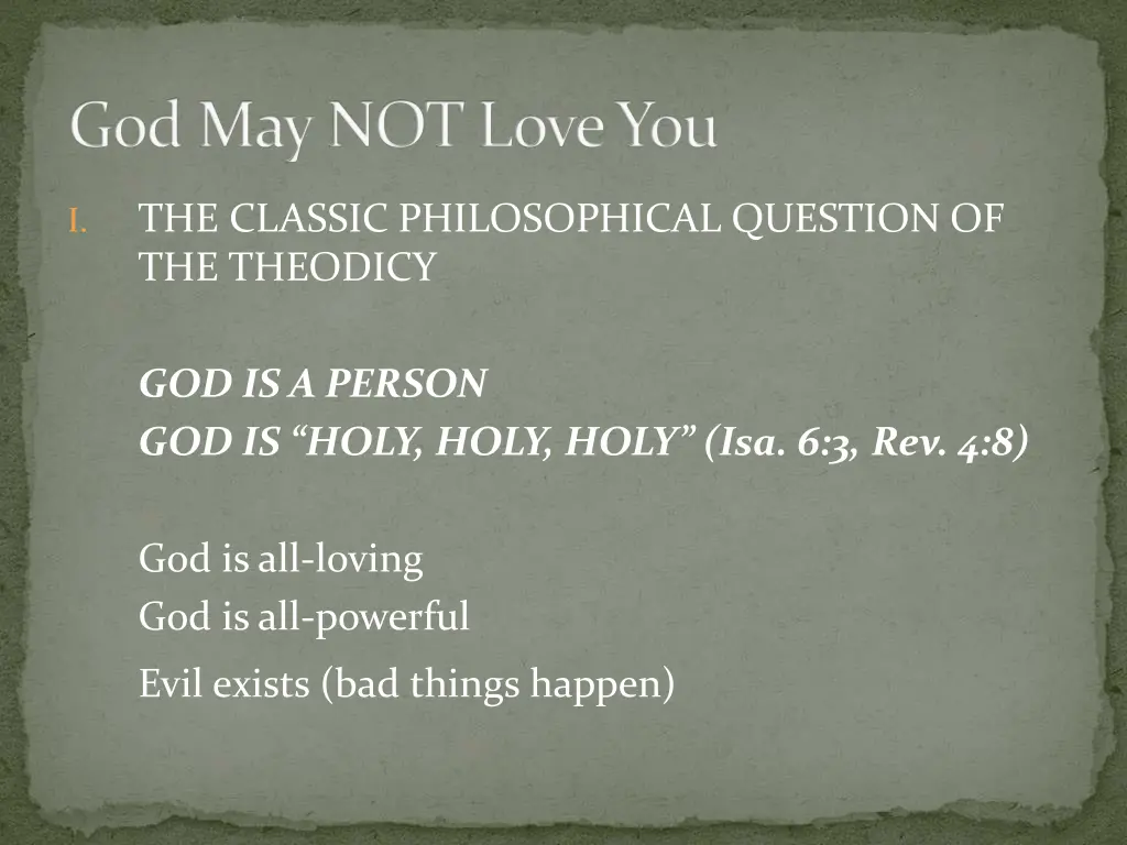god may not love you 12