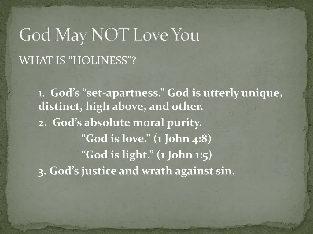 god may not love you 13