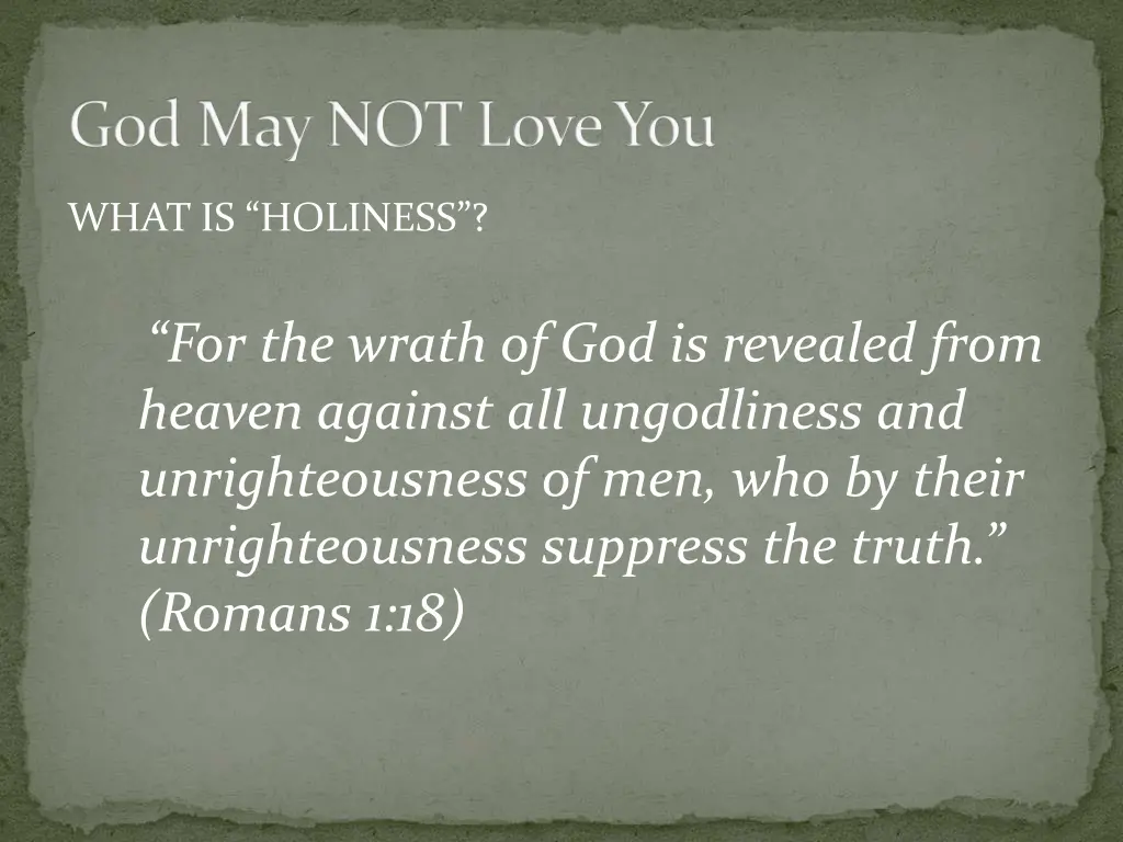 god may not love you 14