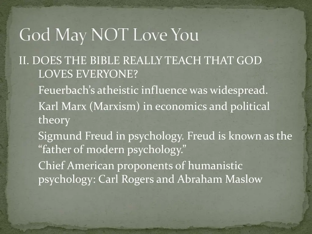 god may not love you 29