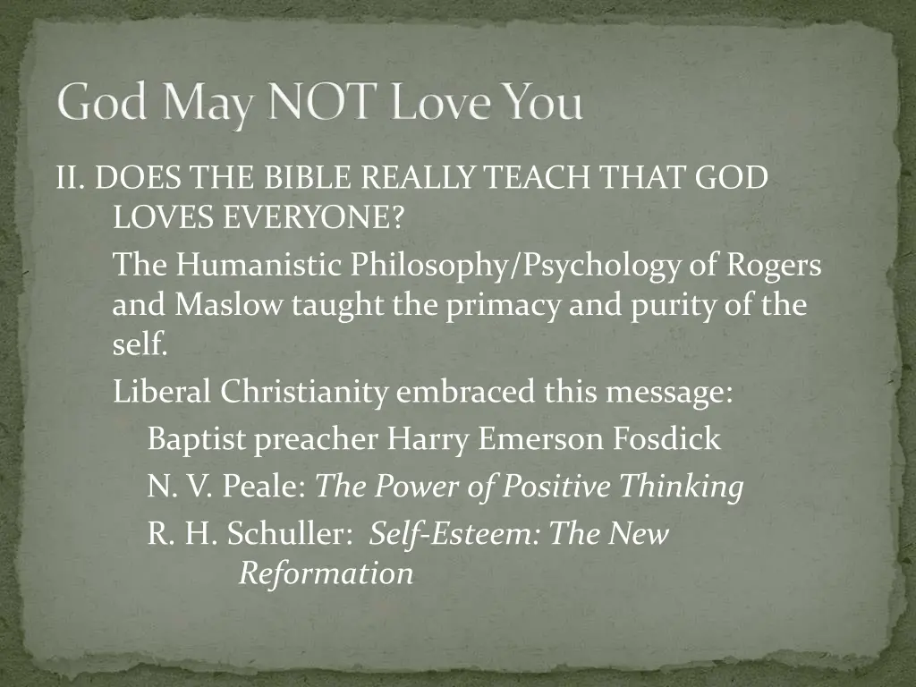 god may not love you 30