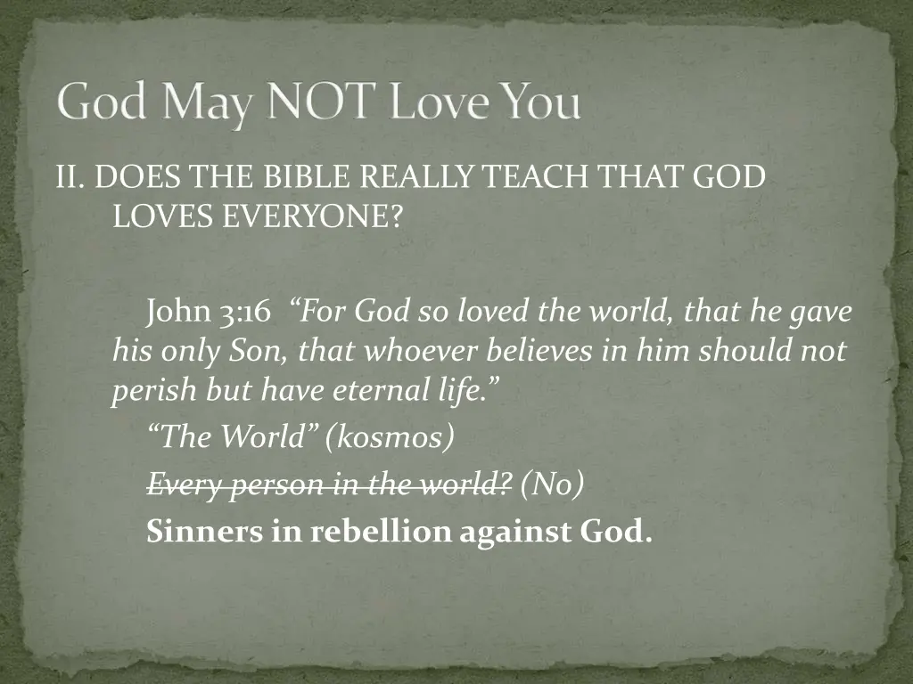 god may not love you 34