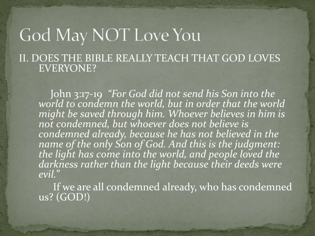 god may not love you 35