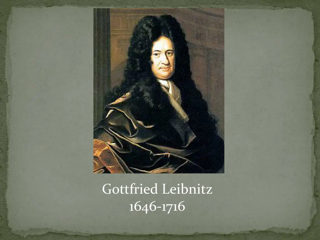 gottfried leibnitz 1646 1716