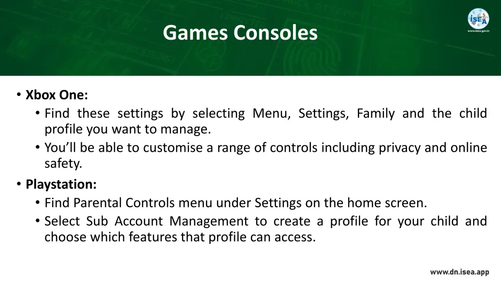 games consoles