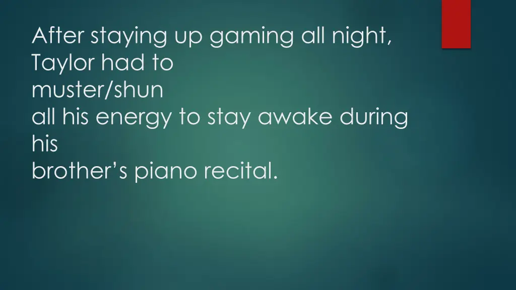 after staying up gaming all night taylor