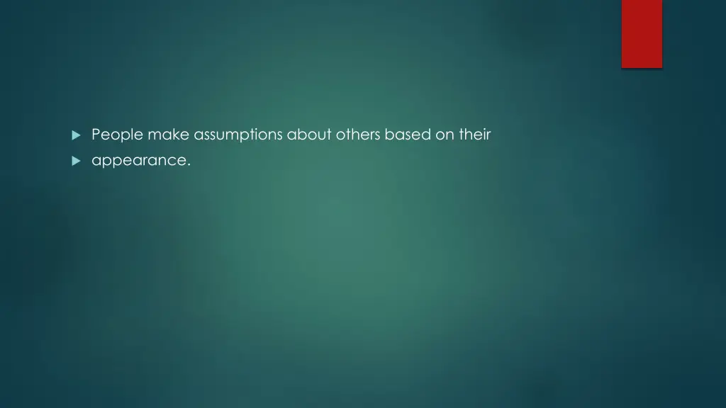 people make assumptions about others based